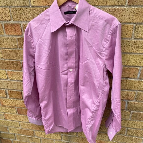 Vintage 100% Cotton Gucci Dress Shirt Pink Size 42 / 16.5 - Picture 5 of 11